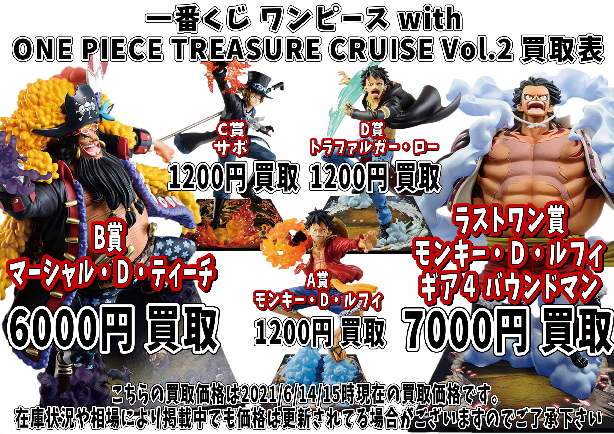 松戸店】6/14◇◇〈一番くじ ワンピース with ONE PIECE TREASURE